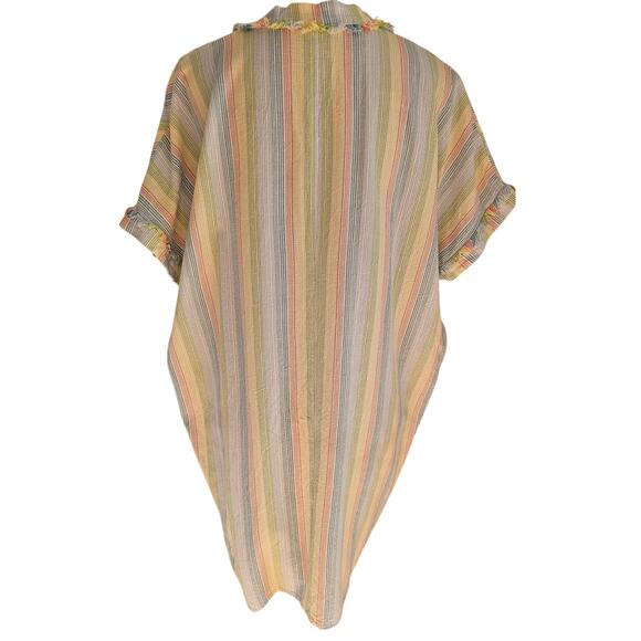 Karlie Top Classic Karlie Tunic, Pastel 70% Cotton, 30% Linen, Sz L. New - Picture 5 of 8